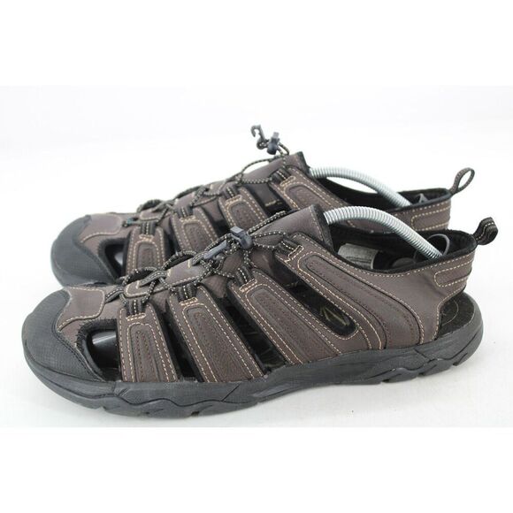 Gotcha Mens Gulch Hiking Fishing Brown Sandals Outdoor Size 13 Toggle Closure - Picture 9 of 11